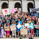 The youth plaintiffs stand before a courthouse in Denver February 20, 2017. All Photos: Christian ORourke / Flickr